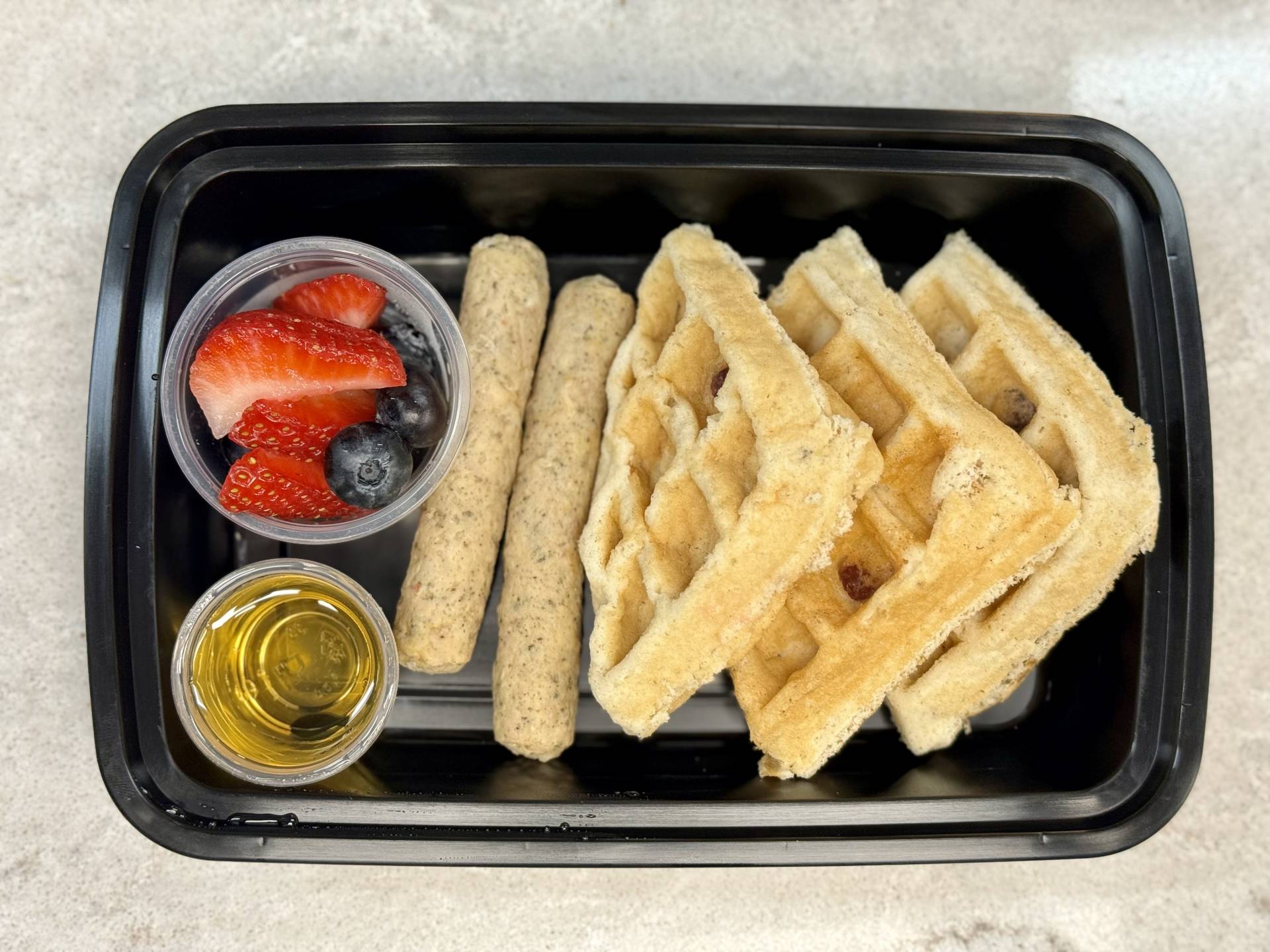 Banana Raisin Waffles